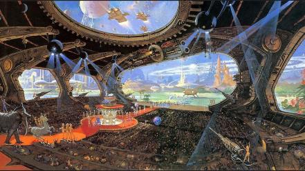 Artwork futuristic paintings science fiction wallpaper