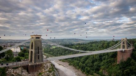 Bristol bridges flowers landscapes nature wallpaper