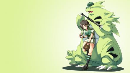 Caps green pokeball gradient photokano masaki nonoka wallpaper