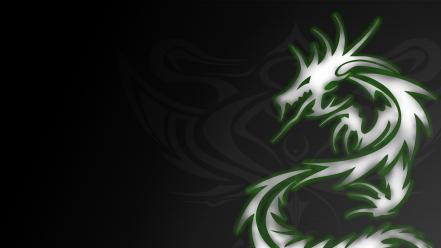 Dragons tribal wallpaper