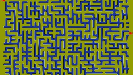 Mazes optical illusions wallpaper