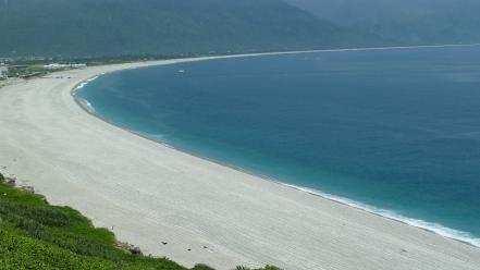 Ocean landscapes taiwan hualien beach wallpaper