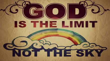 Paper quotes god limitless skies wallpaper