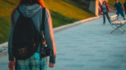 Redheads backpacks zenit zenith roller skates film camera wallpaper
