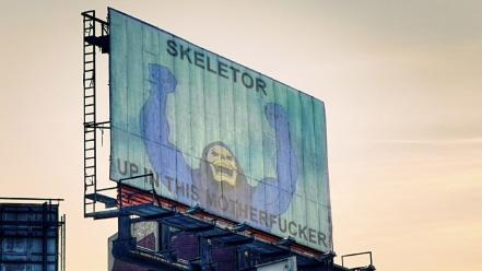 Skeletor artwork billboard wallpaper