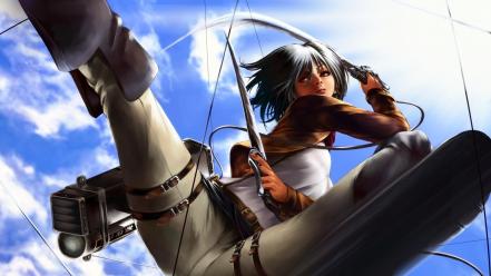 Skies shingeki no kyojin straps mikasa ackerman wallpaper