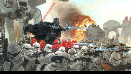 Star wars darth vader galactic empire imperial army wallpaper