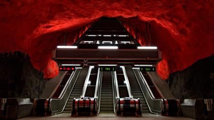 Sweden stockholm metro station wallpaper