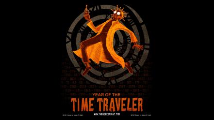 Travel science fiction artwork characters black background wallpaper