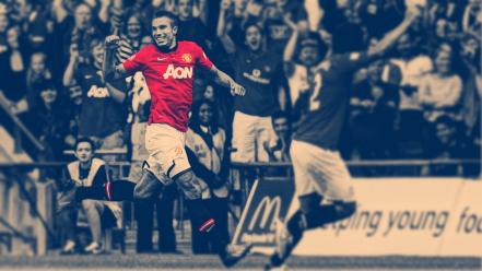 United robin van persie premier league soccer wallpaper