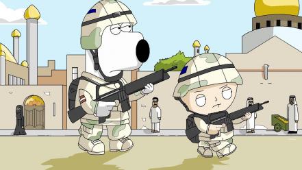 War family guy stewie griffin brian tv series wallpaper