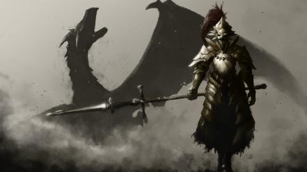 Weapons animation masks warriors helmets dark souls unrealistic wallpaper