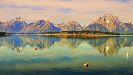 Wyoming clouds forests jackson lakes wallpaper