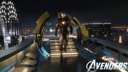 Iron Man In The Avengers Movie Hd wallpaper
