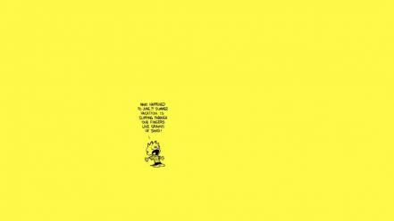 Summer calvin and hobbes june yellow background wallpaper