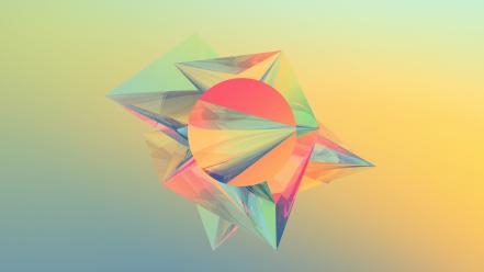 Abstract 3d forms wallpaper