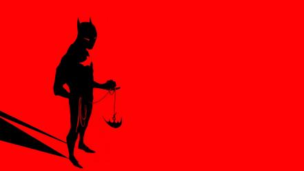 Batman red background wallpaper
