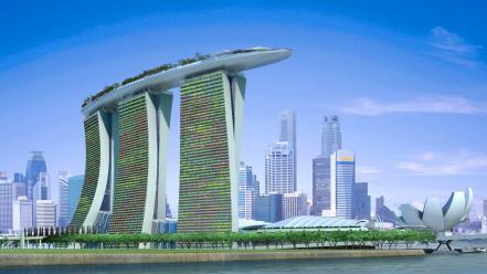 Cityscapes singapore marina bay sands wallpaper