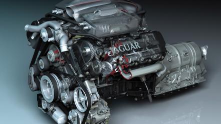 Engines jaguar type r 2005 engine wallpaper