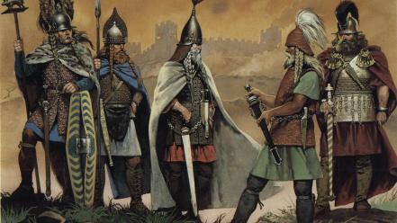 Knights celtics artwork historic celtic warrior wallpaper
