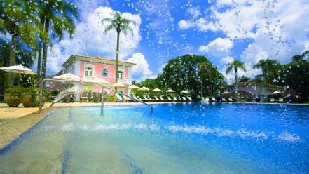 Landscapes nature brazil rain on glass hotel wallpaper