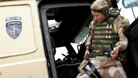 Nato norwegian headsets isaf armed forces vest wallpaper