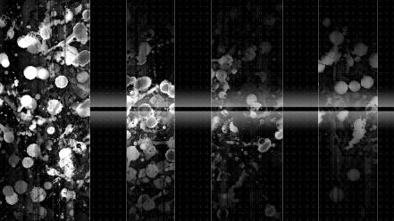 Abstract black and white design digital art series wallpaper