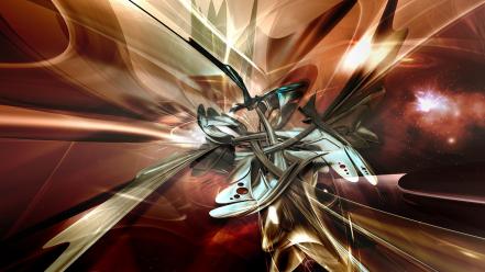 Abstract cgi 3d render graphic design wallpaper