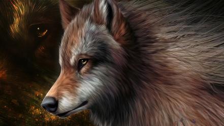 Animals artwork drawings wolves wild wallpaper