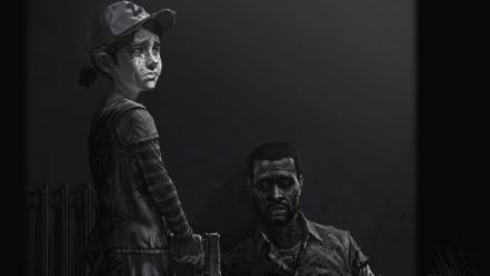 Artwork lee everret the (video game) clementine wallpaper