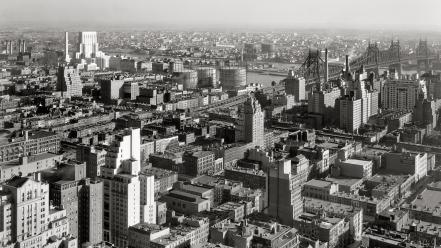 Buildings monochrome historic aerial view old photography wallpaper