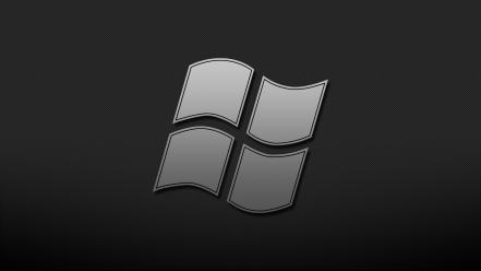 Computers gray operating systems logos windows logo wallpaper