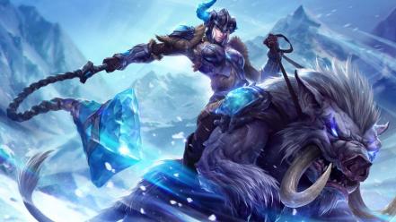 League of legends classic frost moba sejuani game wallpaper