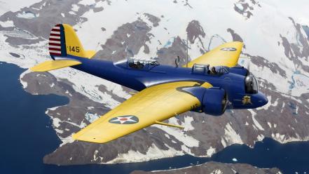 Aircraft alaska aviation martin b-10 wallpaper