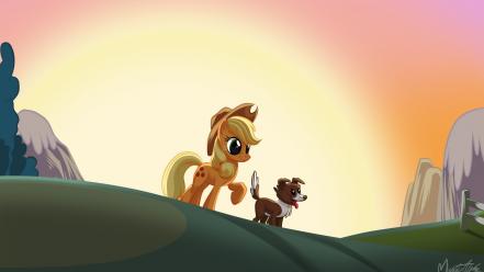 Applejack my little pony: friendship is magic winona wallpaper