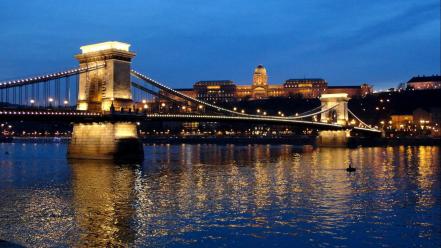 Budapest chain bridge wallpaper