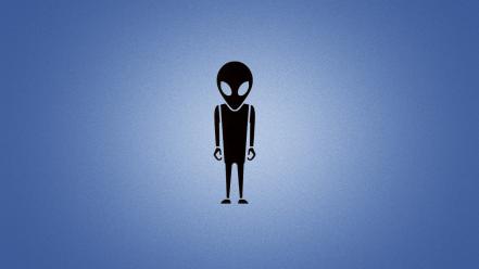 Minimalistic alien wallpaper