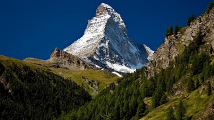 Mountains landscapes nature switzerland matterhorn wallpaper