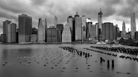 New york city monochrome wallpaper