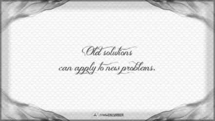 Video games old quotes grayscale wisdom motivational antichamber wallpaper