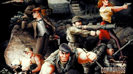 Video games retro team commandos game wallpaper