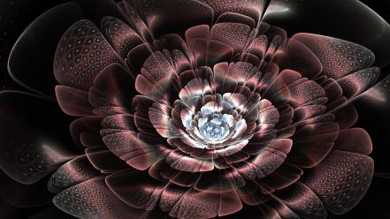 Abstract flowers 3d wallpaper