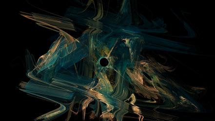 Abstract fractals gate black background apophysis widescreen fractal wallpaper