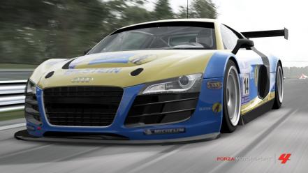 Audi r8 lms forza motorsport 4 nordschleife game wallpaper