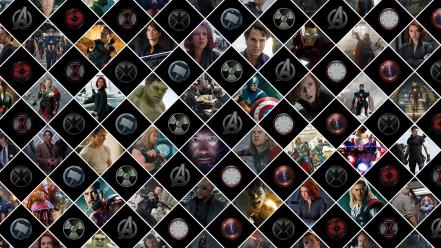 Avengers the (movie) collage digital art movies wallpaper