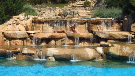 Celebrity waterfalls bikini top andreia rodrigues wallpaper
