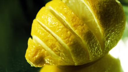 Citrus cut food fruits lemons wallpaper