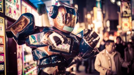 Japan tokyo streets robots wallpaper