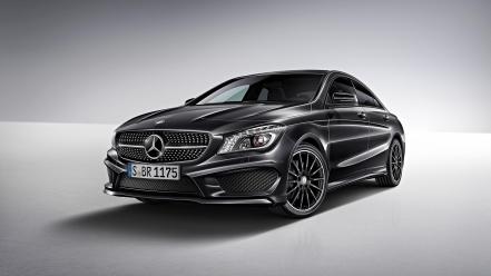 2014 amg mercedes cla black cars wallpaper