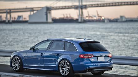 Blue cars avant audi s4 wallpaper